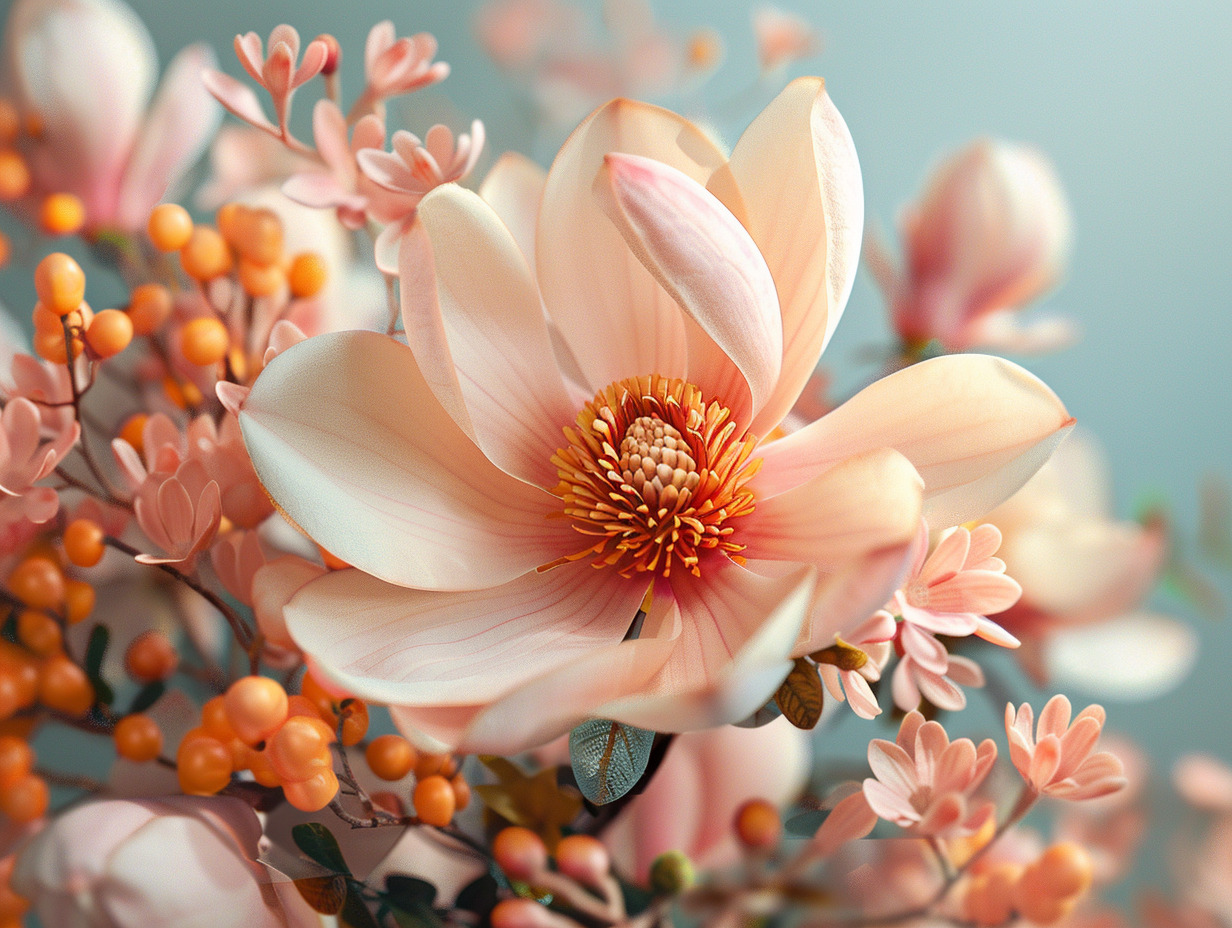 art floral magnolia