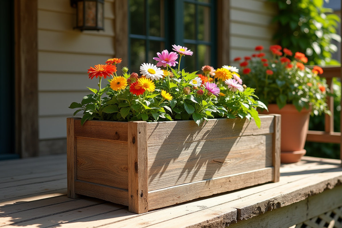 bac à fleurs